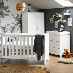 Obaby Nika 3 Piece Room Set White Wash