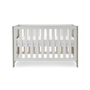 Obaby Nika Cot Bed Grey Wash And White (2)