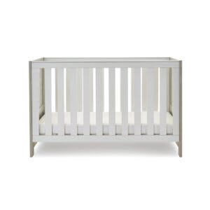 Obaby Nika Cot Bed Grey Wash And White (4)