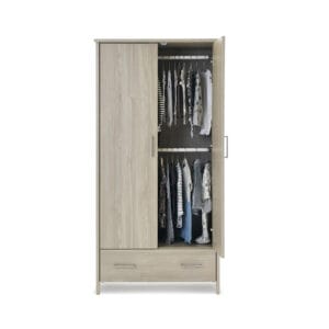 Obaby Nika Double Wardrobe Grey Wash (1)