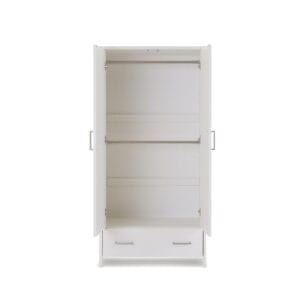 Obaby Nika Double Wardrobe White Wash (1)