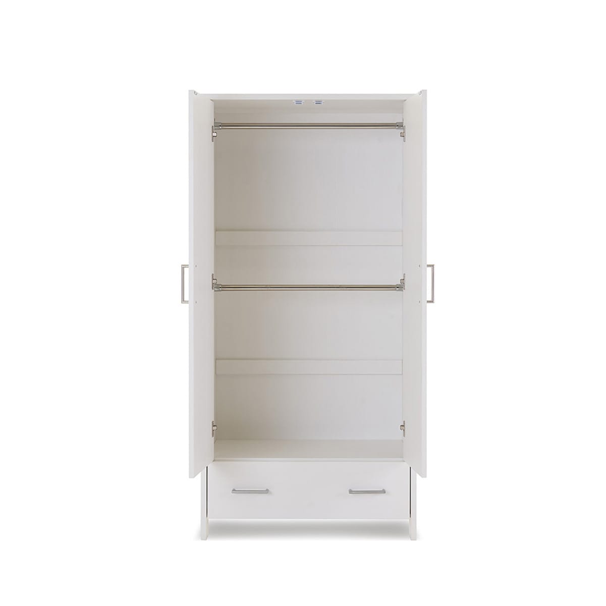 Obaby Nika Double Wardrobe White Wash (1)
