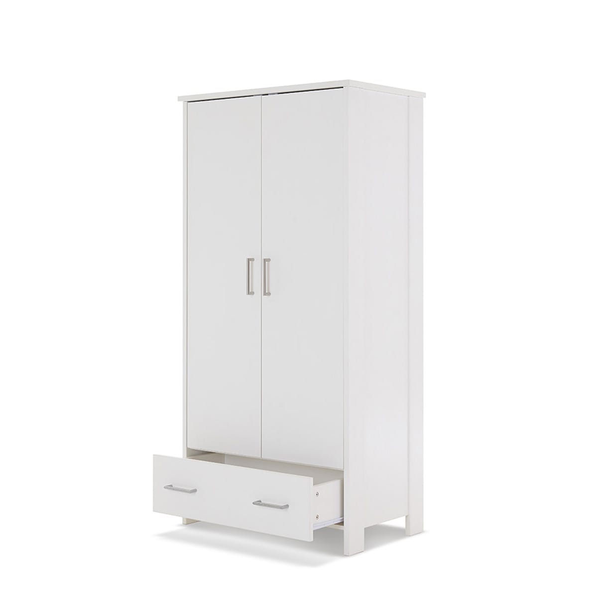 Obaby Nika Double Wardrobe White Wash (5)