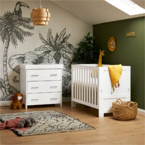 Obaby Nika Mini 2 Piece Room Set White Wash