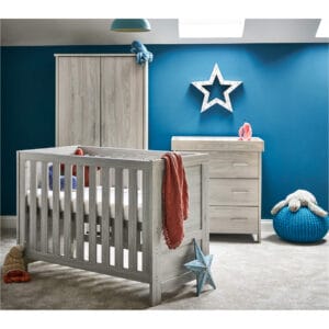 Obaby Nika Mini 3 Piece Room Set Grey Wash