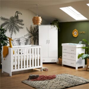 Obaby Nika Mini 3 Piece Room Set White Wash