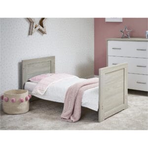 Obaby Nika Mini Cot Bed Grey Wash And White (2)