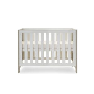 Obaby Nika Mini Cot Bed Grey Wash And White (3)