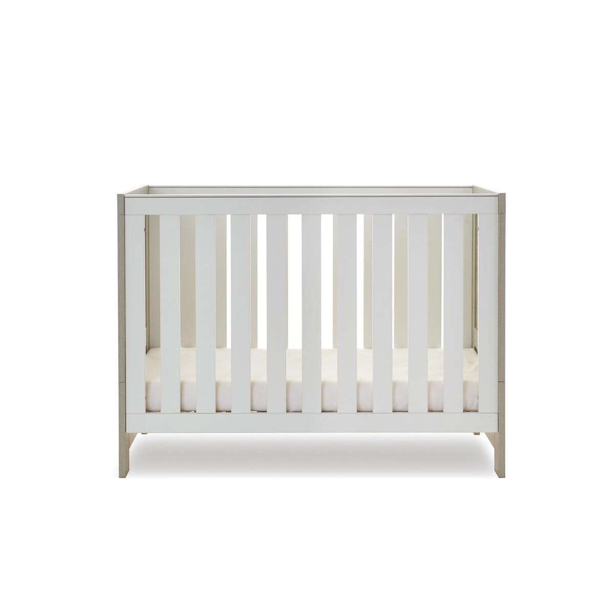 Obaby Nika Mini Cot Bed Grey Wash And White (3)