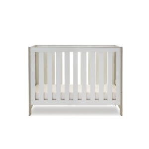 Obaby Nika Mini Cot Bed Grey Wash And White (5)