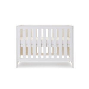 Obaby Nika Mini Cot Bed White Wash (1)