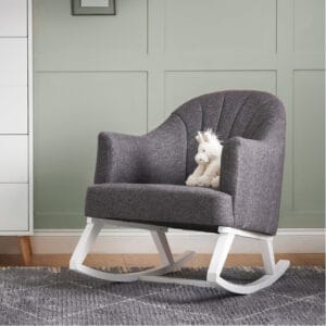 Obaby Round Back Rocking Chair Dark Grey