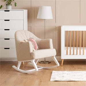 Obaby Round Back Rocking Chair Oatmeal (3)