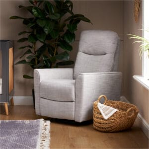 Obaby Savannah Swivel Glider Recliner Chair Pebble (7)
