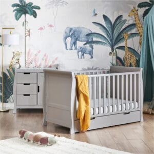 Obaby Stamford Classic 2 Piece Room Set Warm Grey