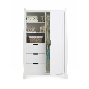 Obaby Stamford Double Wardrobe White (3)
