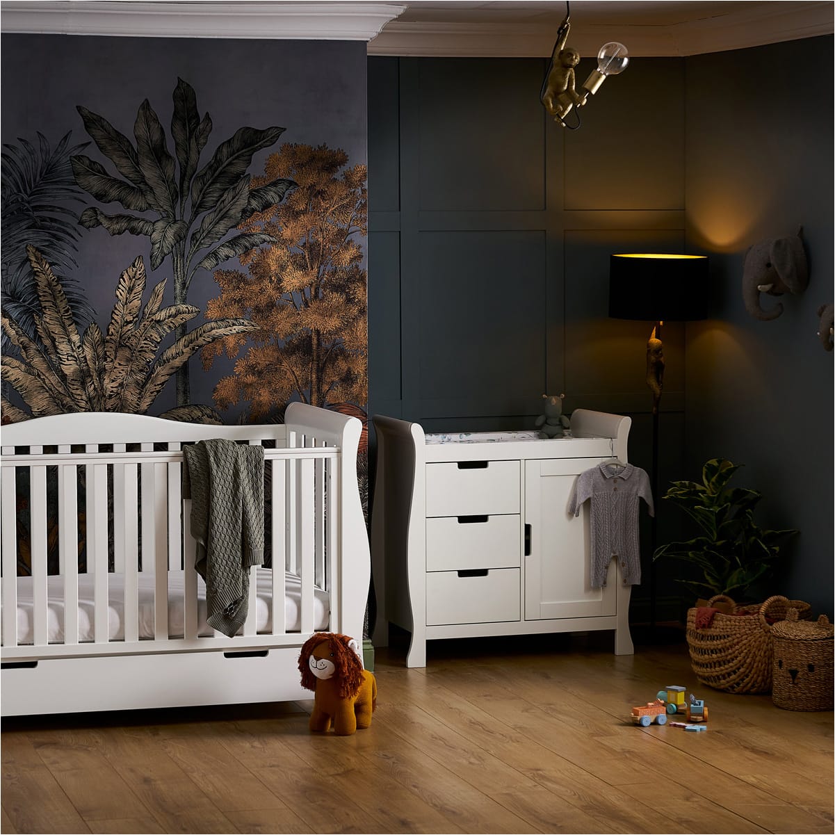 Obaby Stamford Luxe 2 Piece Room Set White