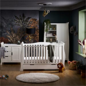Obaby Stamford Luxe 3 Piece Room Set White