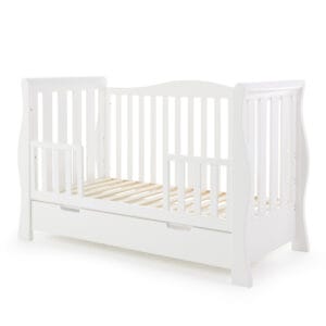 Obaby Stamford Luxe Cot Bed White (15)