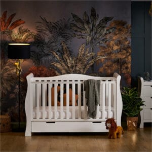 Obaby Stamford Luxe Cot Bed White (18)