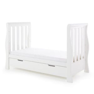 Obaby Stamford Luxe Cot Bed White (2)