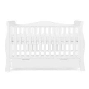 Obaby Stamford Luxe Cot Bed White (4)
