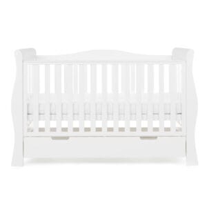 Obaby Stamford Luxe Cot Bed White (5)