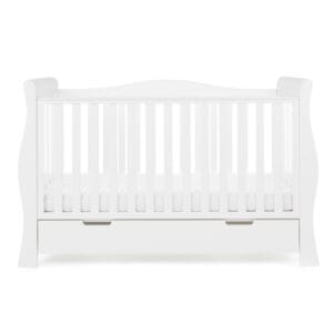 Obaby Stamford Luxe Cot Bed White (6)