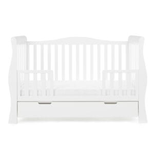 Obaby Stamford Luxe Cot Bed White (8)