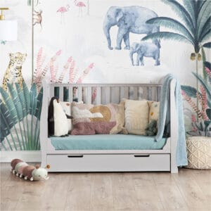Obaby Stamford Mini Cot Bed Warm Grey (17)