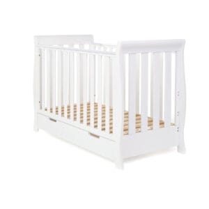 Obaby Stamford Mini Cot Bed White (15)