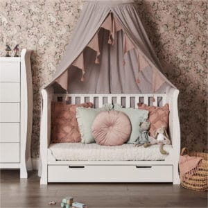 Obaby Stamford Mini Cot Bed White (17)