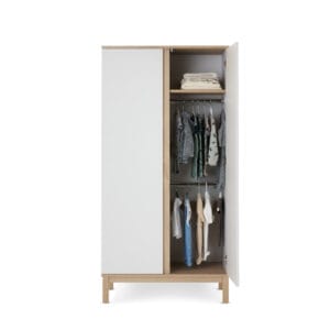 Obaby Astrid Double Wardrobe White (1)