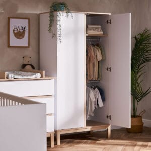 Obaby Astrid Double Wardrobe White (5)