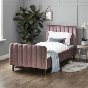 Obaby Gatsby Velvet Single Bed - Pink