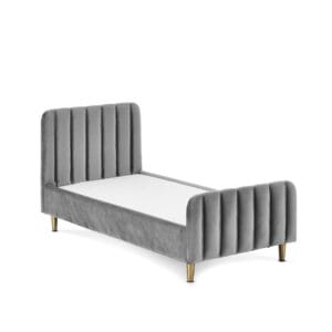 Obaby Gatsby Velvet Toddler Bed Grey (2)