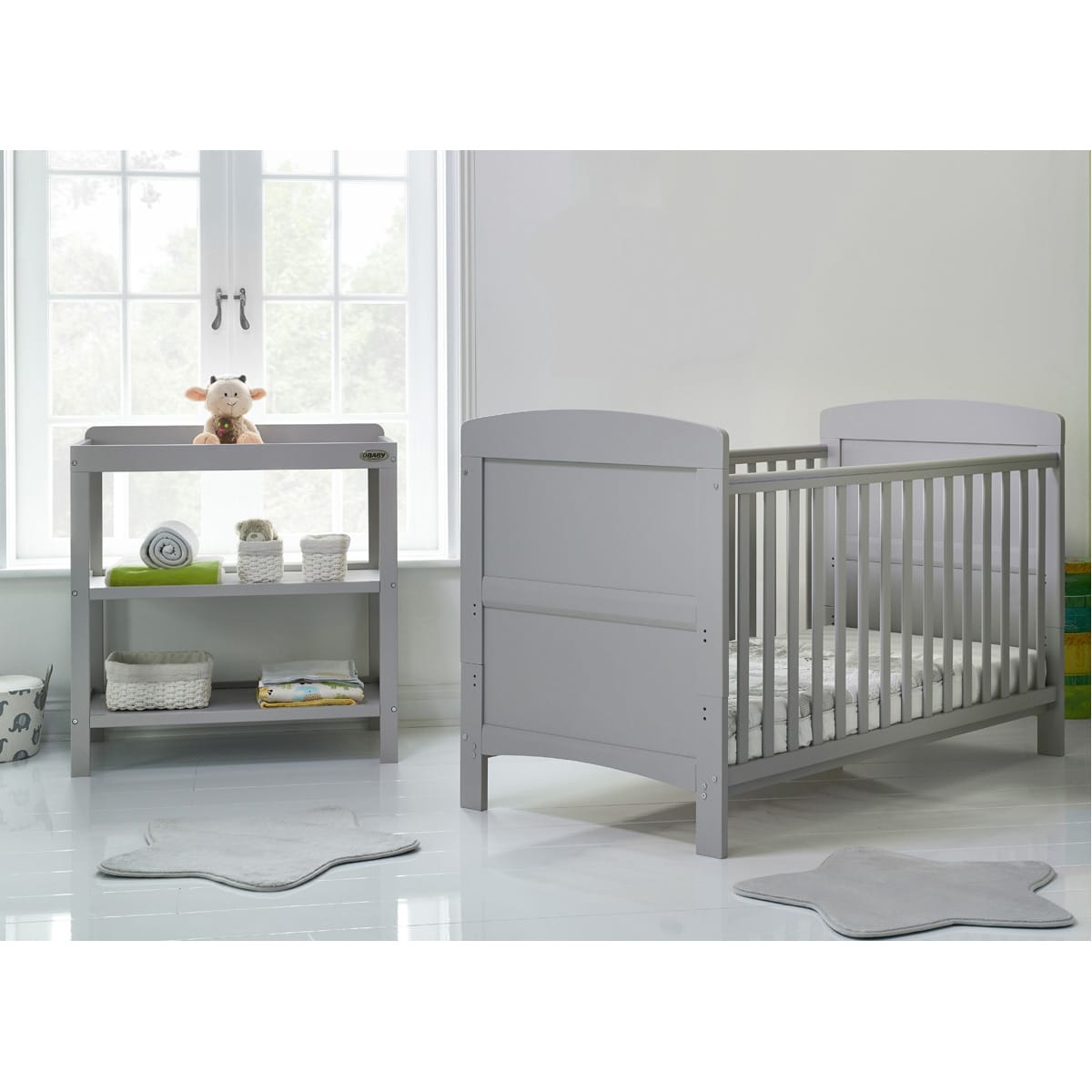 Obaby Grace 2 Piece Room Set Warm Grey