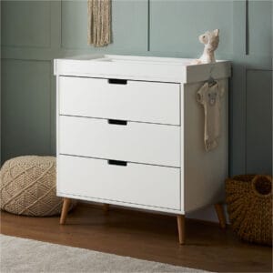 Obaby Maya Changing Unit White With Natural