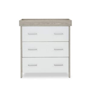 Obaby Nika Changing Unit Grey Wash & White (1)
