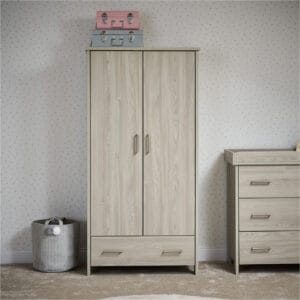 Obaby Nika Wardrobe Grey Wash