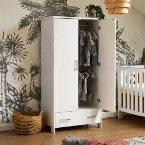 Obaby Nika Wardrobe White Wash (6)