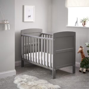 Obaby Obaby Grace Mini Cot Bed Taupe Grey