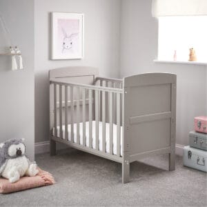 Obaby Obaby Grace Mini Cot Bed Warm Grey