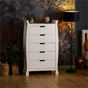 Obaby Stamford Tall Chest Of Drawers White