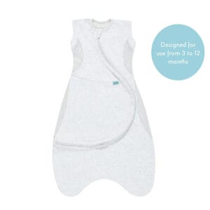 Purflo 0.5 Tog Cuddle To Sleep Bag Minimal Grey