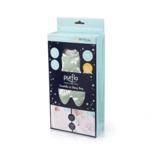 Purflo 2.5 Tog Swaddle To Sleep Bag – Fern (6)