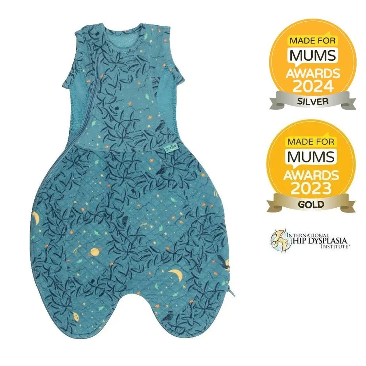 Purflo 2.5 Tog Swaddle To Sleep Bag – Stargazer Midnight