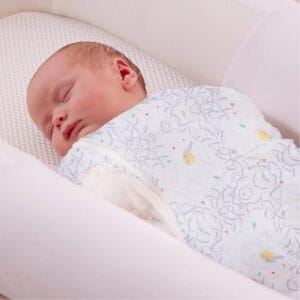 Purflo 2.5 Tog Swaddle To Sleep Bag – Stargazer White