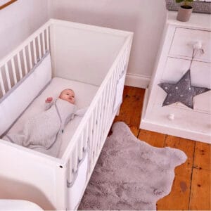 Purflo Breathable Cot Wrap Cloud Grey 3