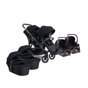 Icandy Orange 4 Twin Travel System Black Edition